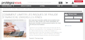 miniature site limiter la fraude financière envers les aînés