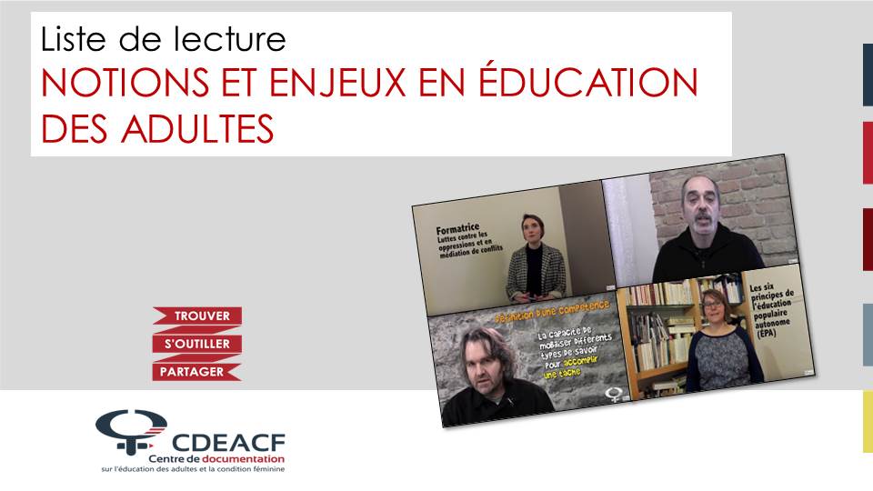 Liste de lecture Notions et enjeux en éducation des adultes