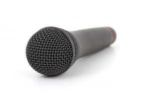 Photographie d'un microphone.